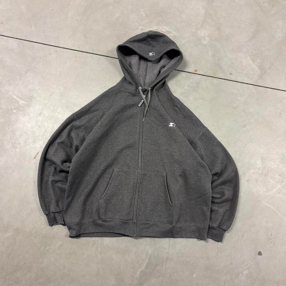 y2k vintage grey starter zip up jacket